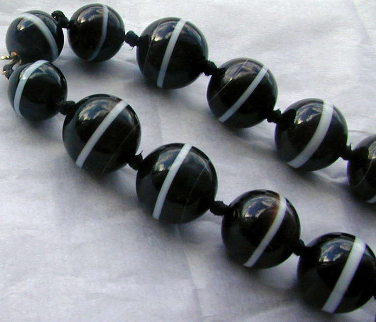 banded agate beads