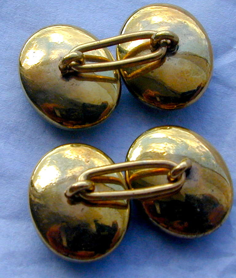 Women's or Men's Antique Banded Agate Cufflinks