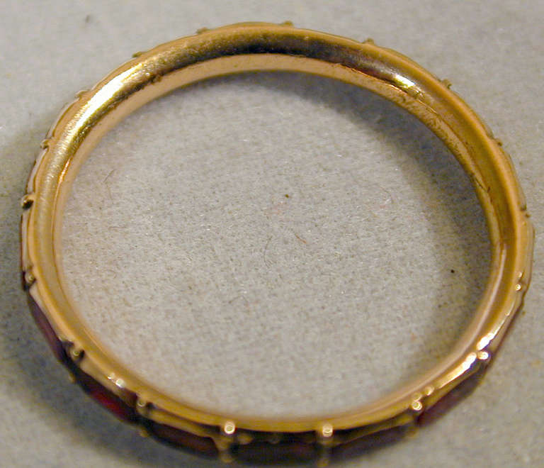 garnet band ring