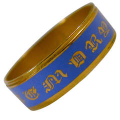 Antique Enamel Gold Memorial Ring