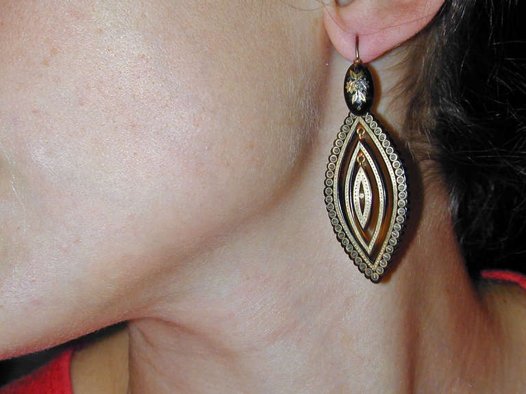 Victorian Antique Pique Earrings