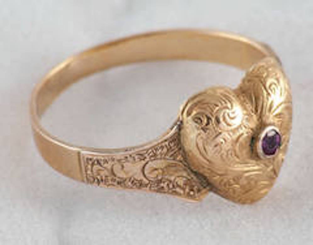 Women's Antique Heart Ring