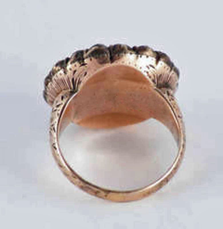 Women's Antique Georgian Gold and Paste Cluster Ring
