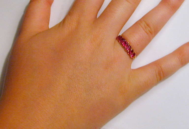 Antique Seven Stone Ruby Ring 4
