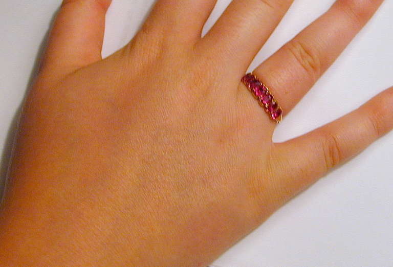 Antiker Sieben-Stein-Rubin-Ring 4