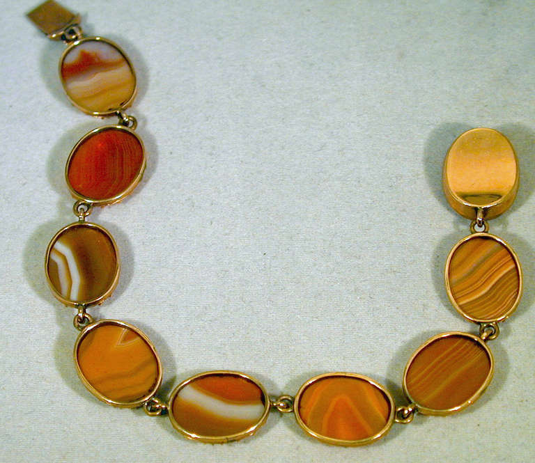 vintage agate bracelet