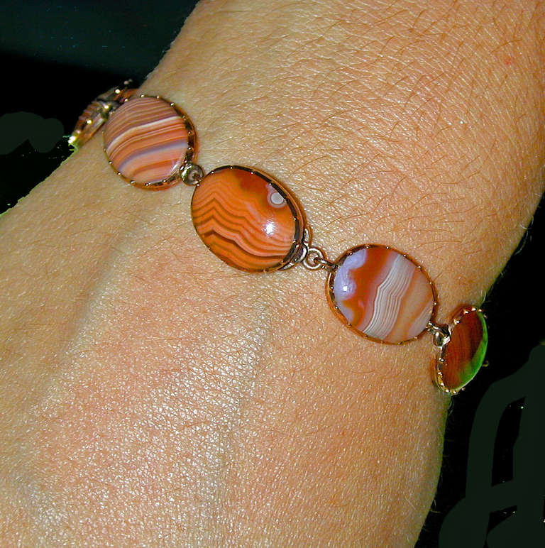brown agate bracelet