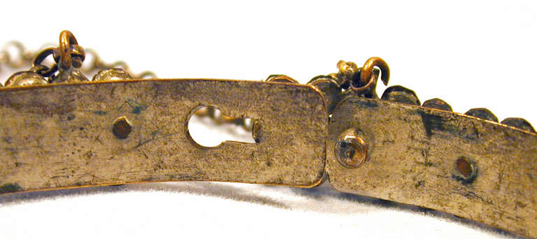 Antique Victorian Three Row Cut Steel Bangle Bracelet 2