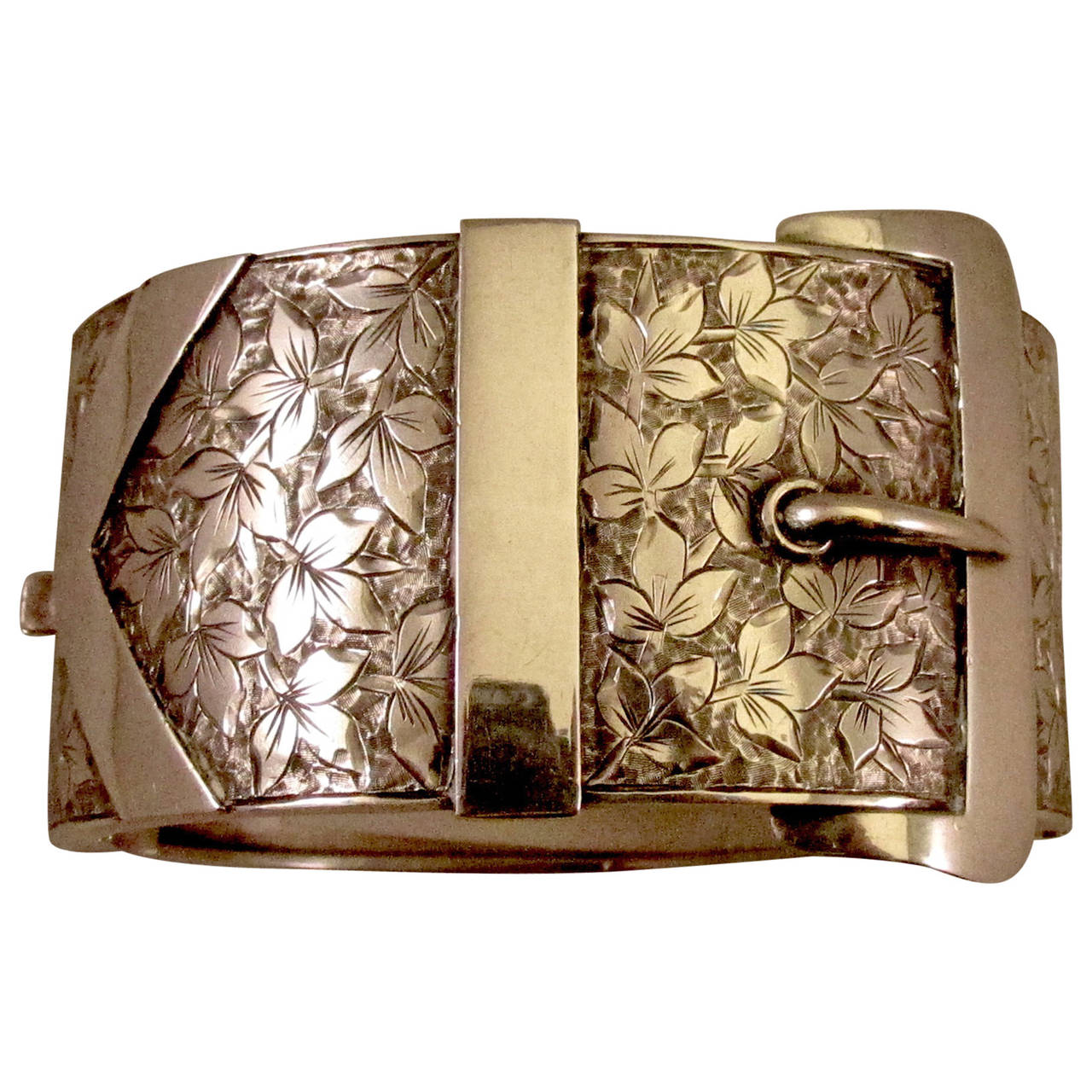 Antique Sterling Buckle Bracelet