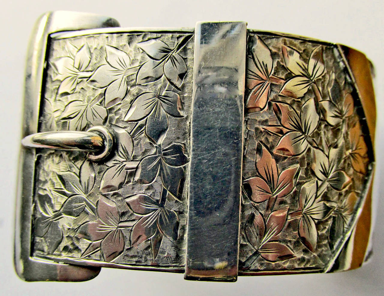 Antique Sterling Buckle Bracelet 1