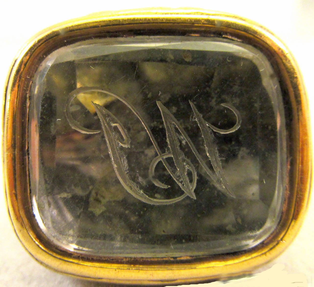 Antique Grape Motif Gold Fob Seal 1
