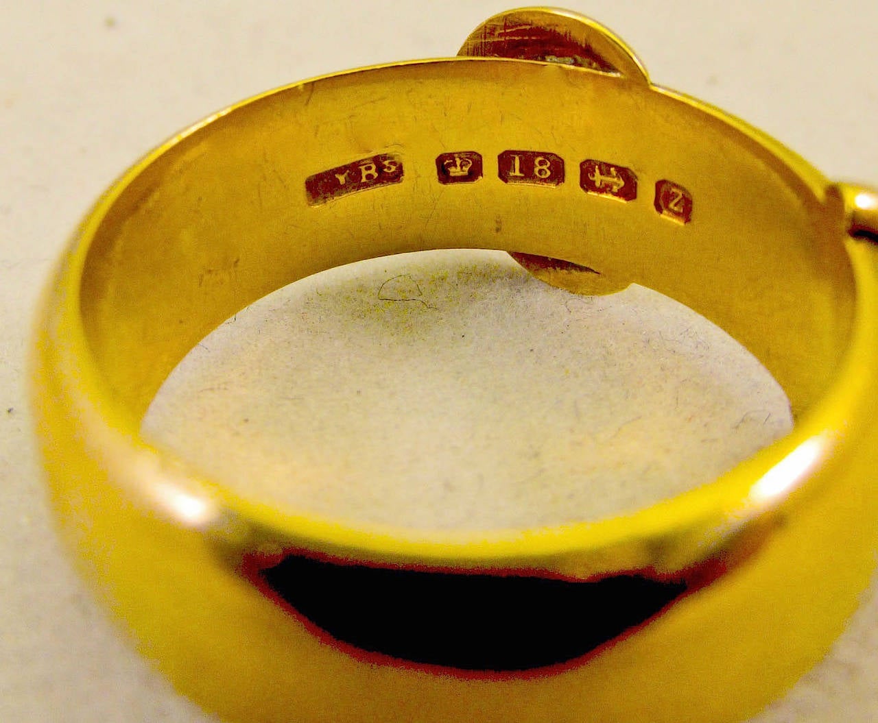 Antique Diamond Gold Buckle Ring 1