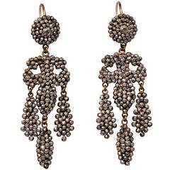 Antique Cut Steel Drop Earrings