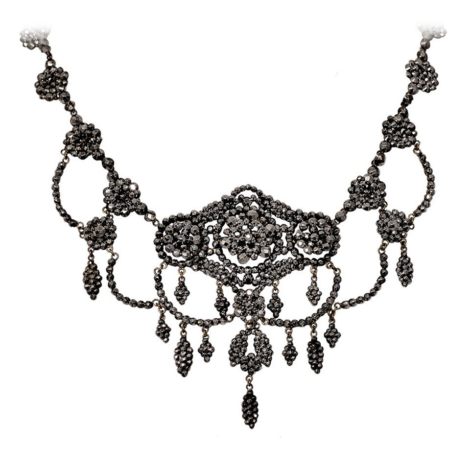 Antique Cut Steel Necklace, circa 1860