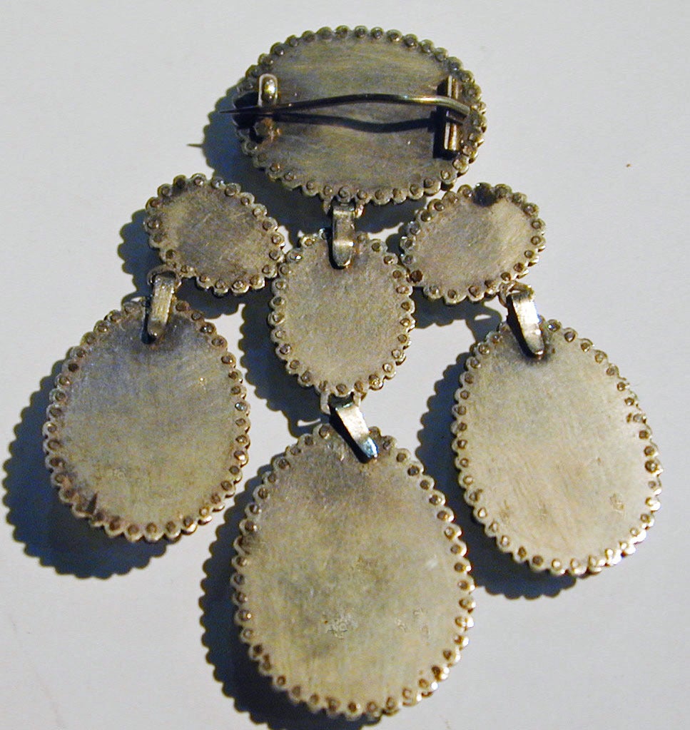 Antique Coque de Perle Brooch c1760 4