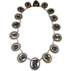 Antique Berlin Iron Cameo Necklace c1815 10