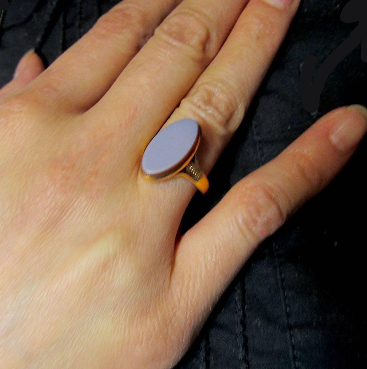 Antique Sardonyx Gold Ring 3