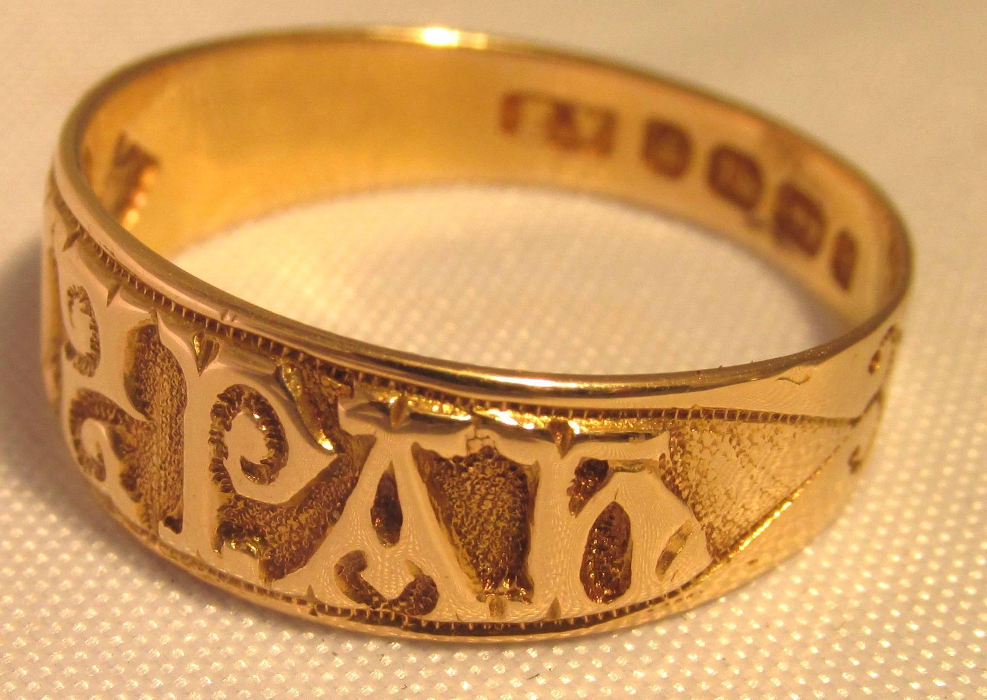 antique mizpah ring