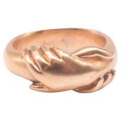Anello dell'amicizia in 18 carati del 1880 circa
