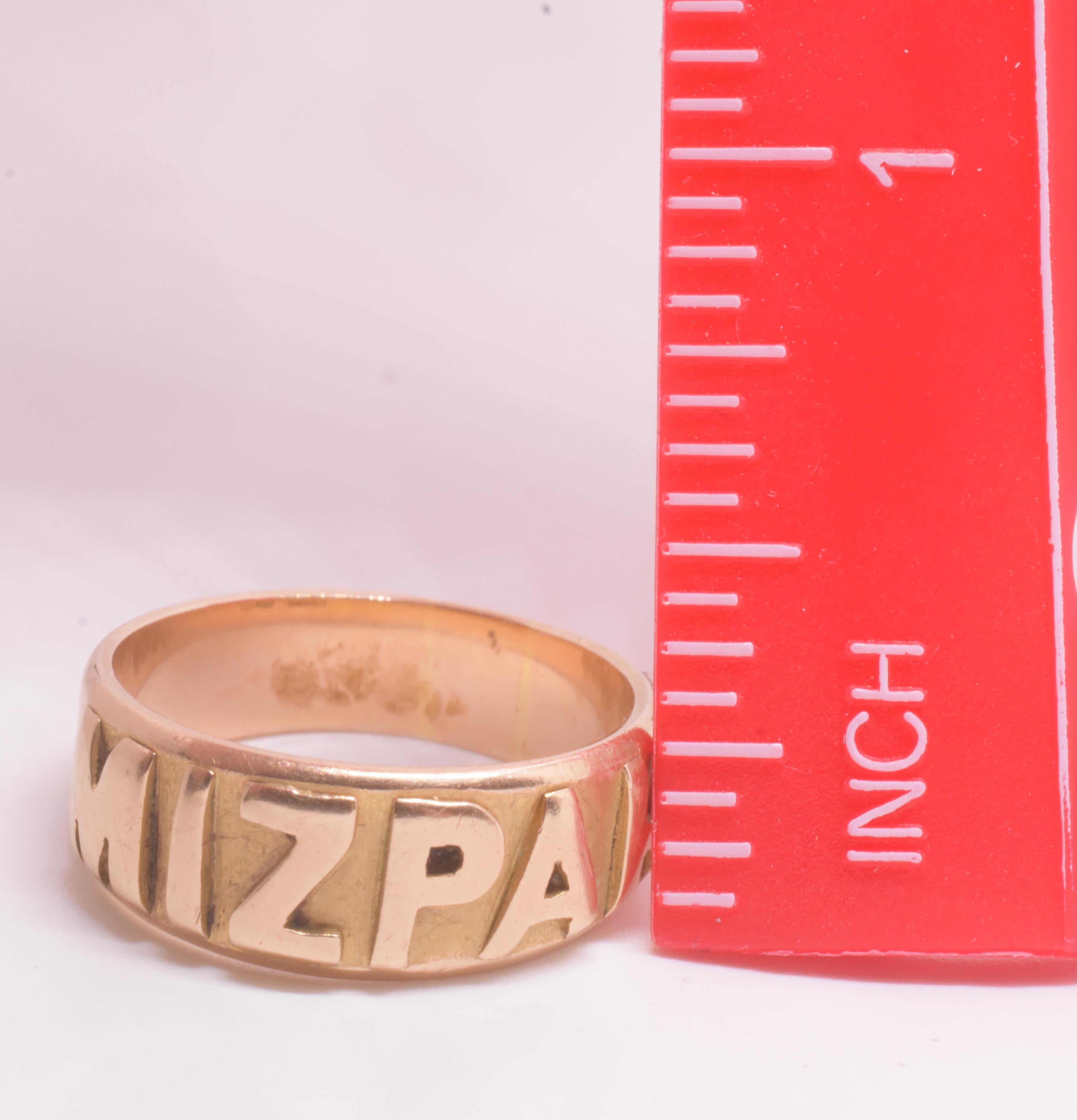 da uomo o donna PUBLISH C1880 Anello Mizpah 15K in vendita