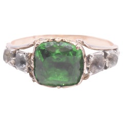C1820 Smaragd und Diamant Paste Basket Set Ring