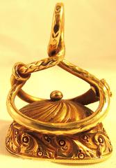 Antique Gold Snake Fob