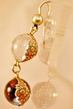 Antique Rock Crystal "Pool of Lights" Earrings