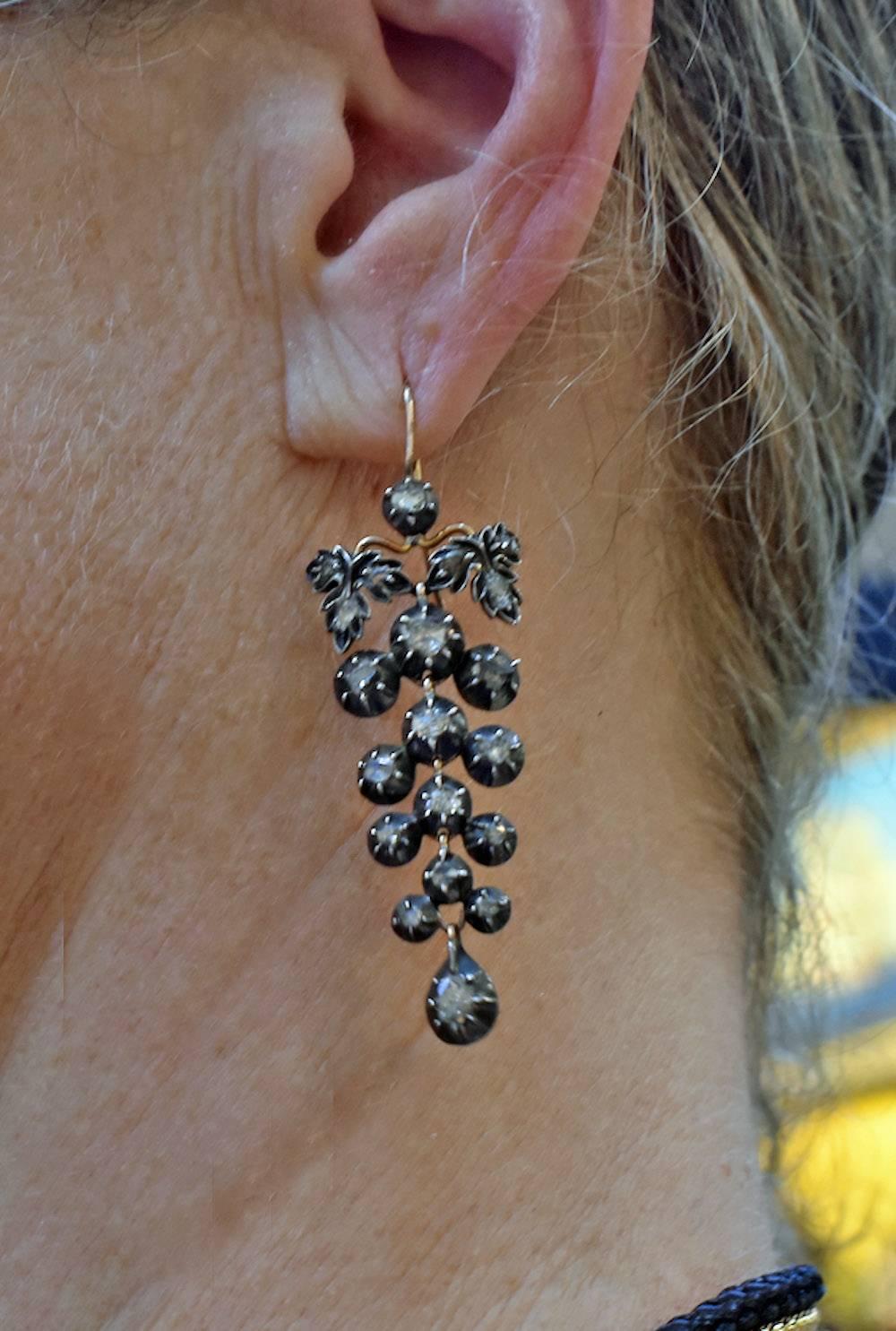 grape earrings
