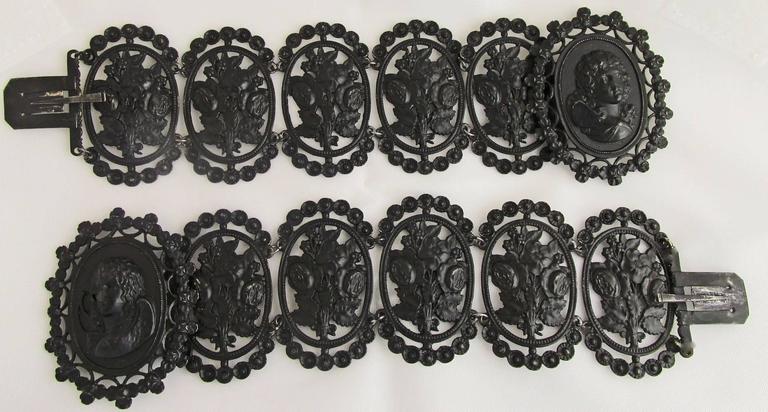 Pair of Antique Berlin Iron Bracelets at 1stdibs