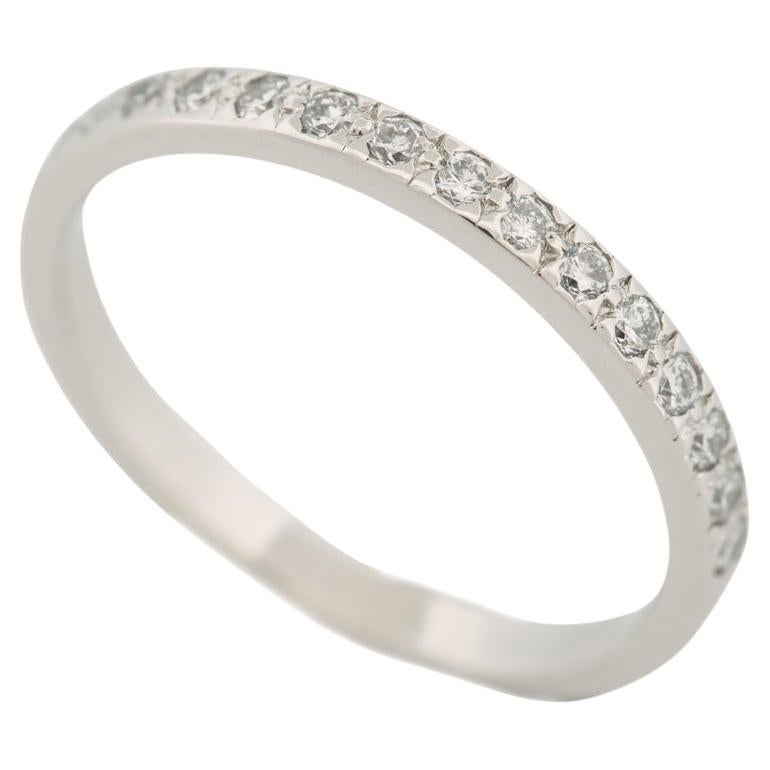 Tiffany & Co. Novo Diamonds Half Eternity Ring Platinum 950 US 5.25