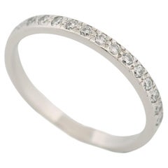 Tiffany & Co. Novo Diamonds Half Eternity Ring Platinum 950 US 5.25