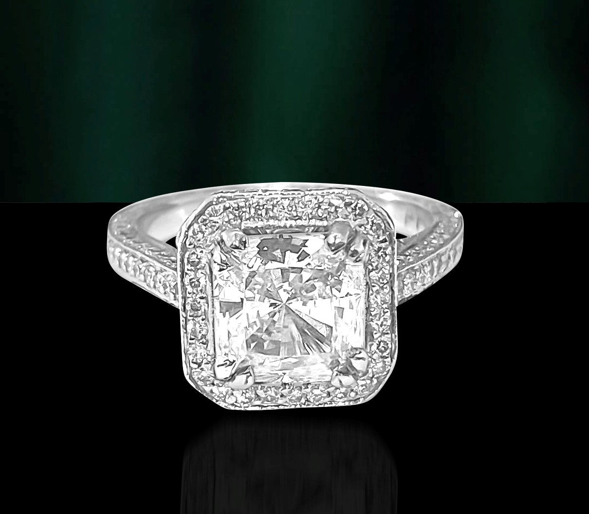 James Allen Oval Diamond Engagement Ring in 14 Karat Rose Gold '2.65