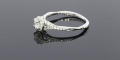 Gabriel & Co. Twist Split Shank Diamond Gold Ring