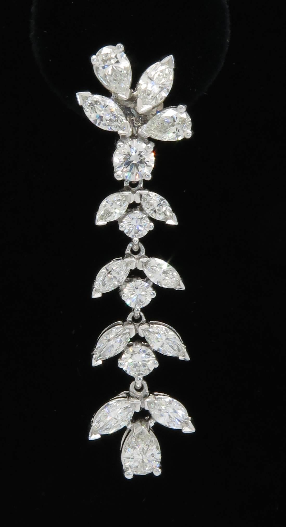 Women's Kwiat Diamond Platinum Drop Earrings