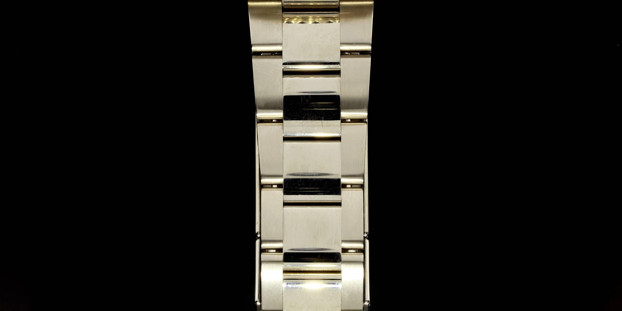 Men's Rolex White Gold GMT Master II Pepsi Bezel Wristwatch