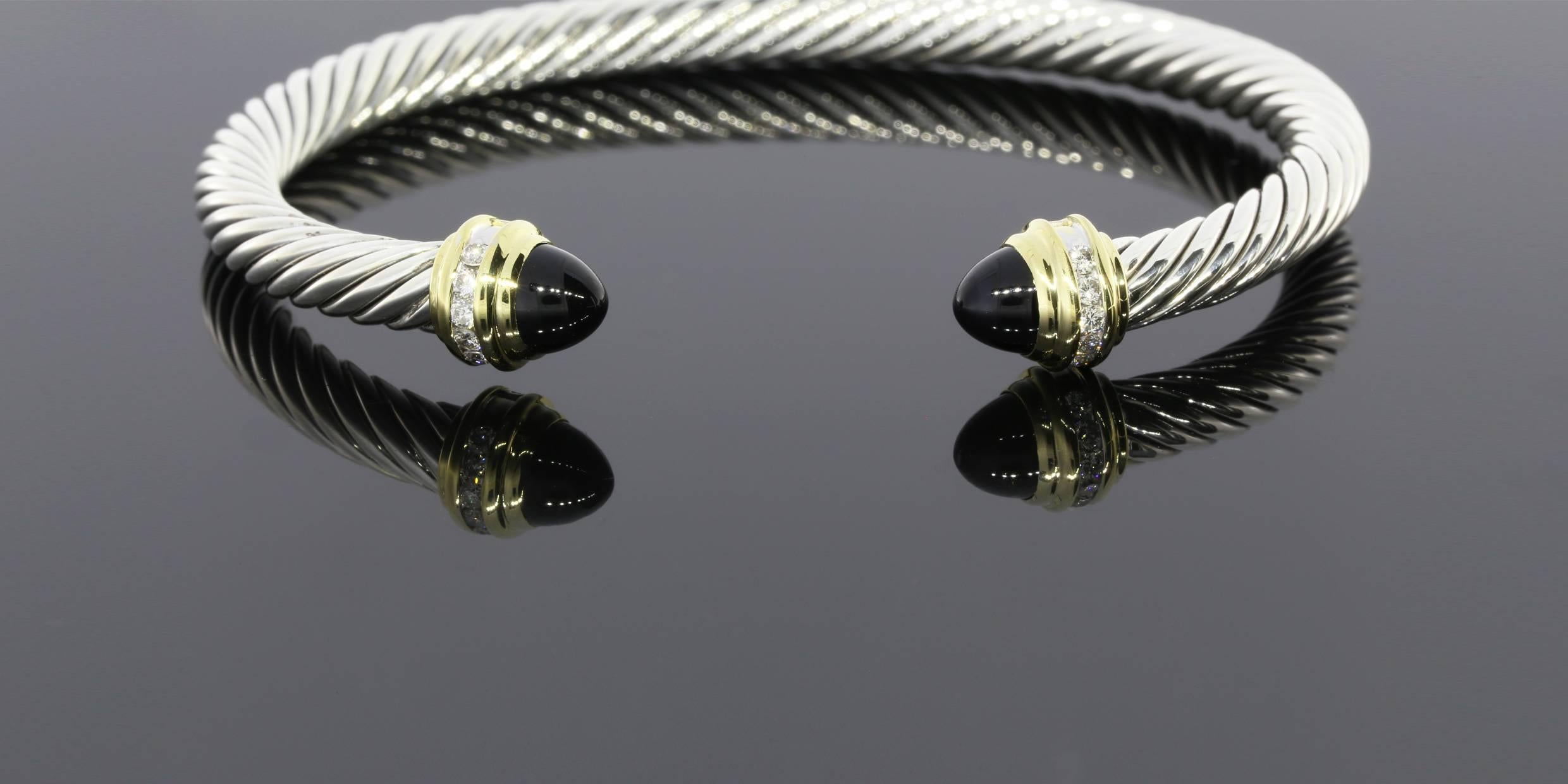 david yurman black onyx cable bracelet