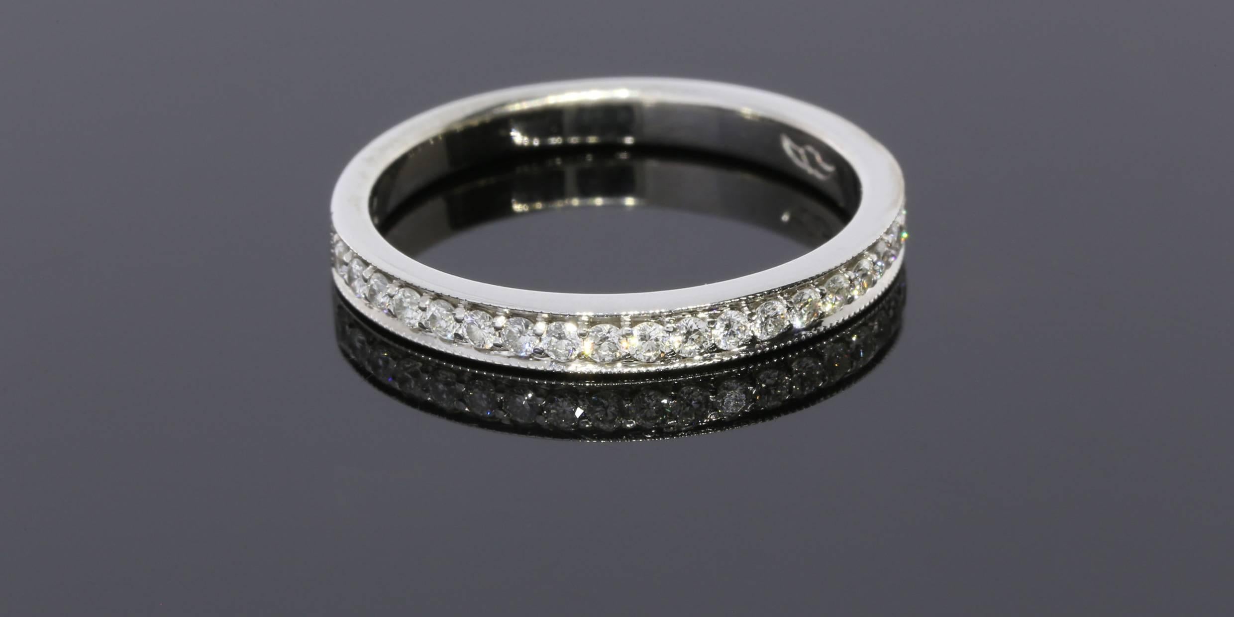 .73 Carat Round Diamond Gold Halo Engagement Ring and Wedding Band Set 2