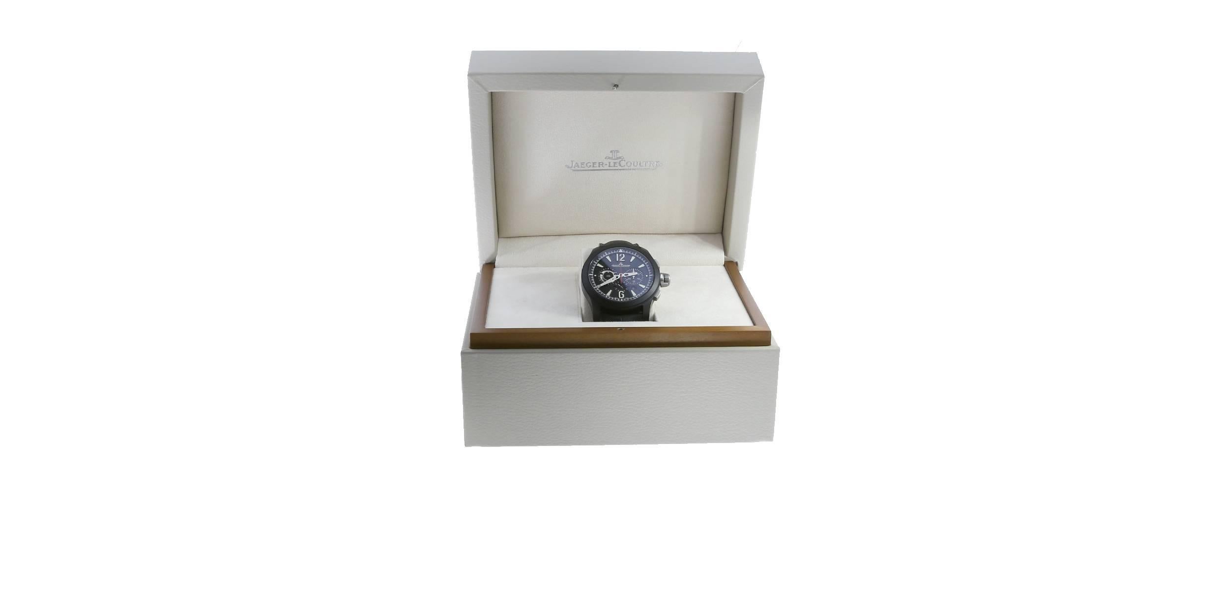 Jaeger-LeCoultre Black Ceramic Master Compressor Chronograph Ltd Ed Wristwatch 5