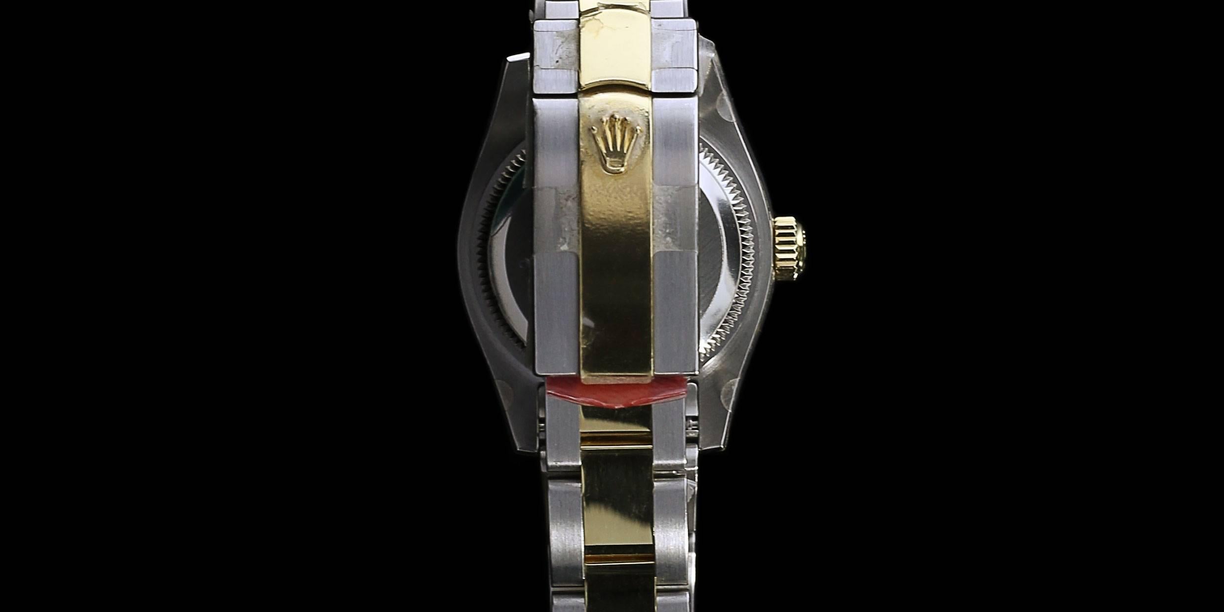 Women's Rolex Ladies Yellow Gold Stainless Steel Diamond Datejust Automatic Wristwatch 