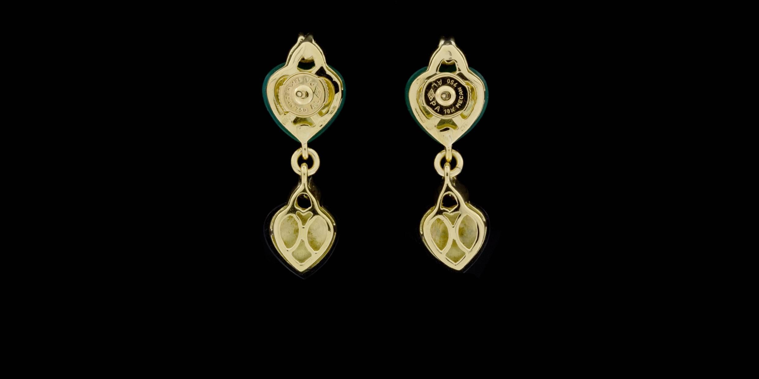 Rare De Grisogono Onyx Diamond Yellow Gold Ladybug Earrings 1
