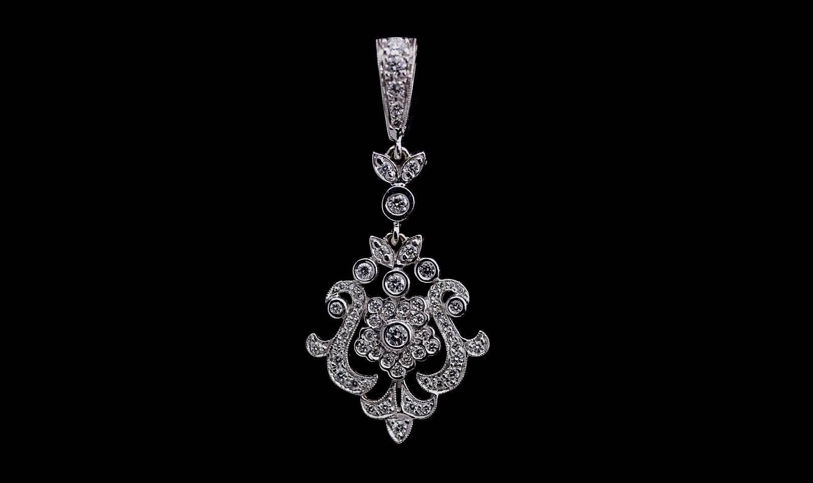 This gorgeous pendant is from the designer Penny Preville, who's been a legend in the jewelry business for over 40 years. Designing classic luxuries from intricate bridal to elegant everyday pieces, Penny captures the essence of what a woman wants