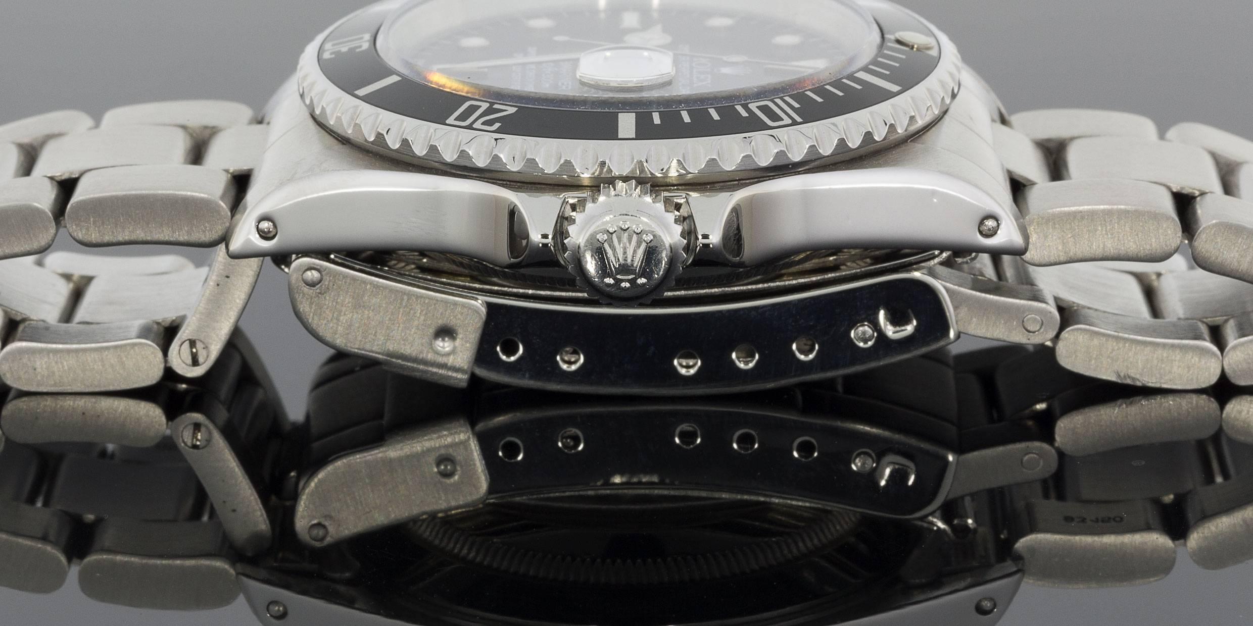 Rolex Stainless Steel Submariner Black Dial Wristwatch Ref #16610 1