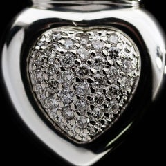 David Yurman Pave Diamond Heart Enhancer Pendant