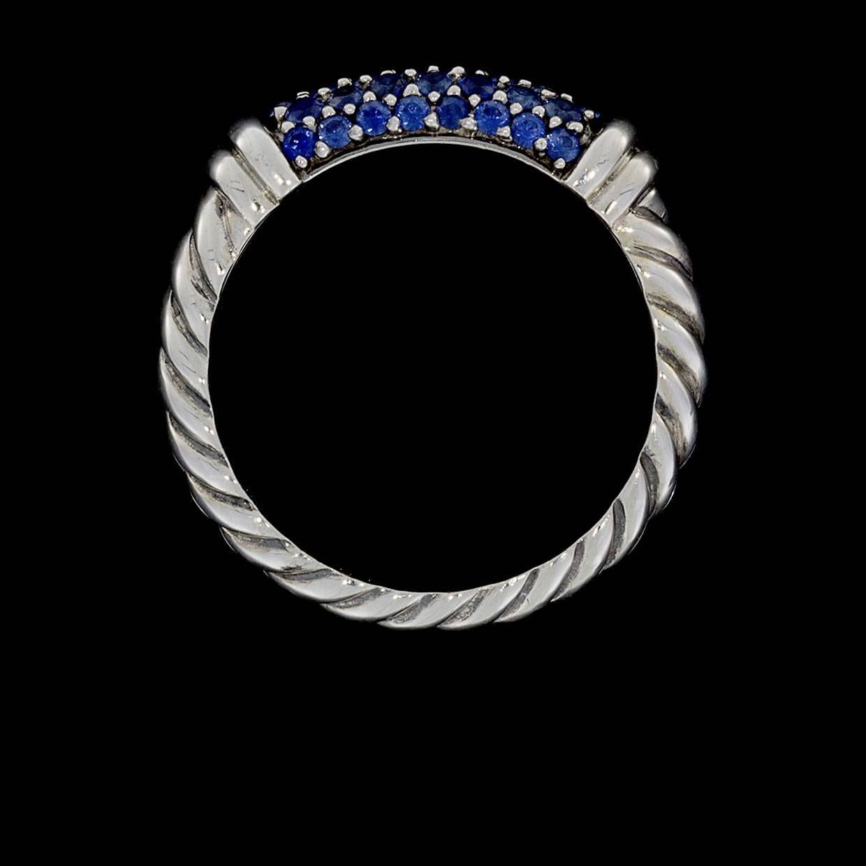 david yurman blue sapphire ring