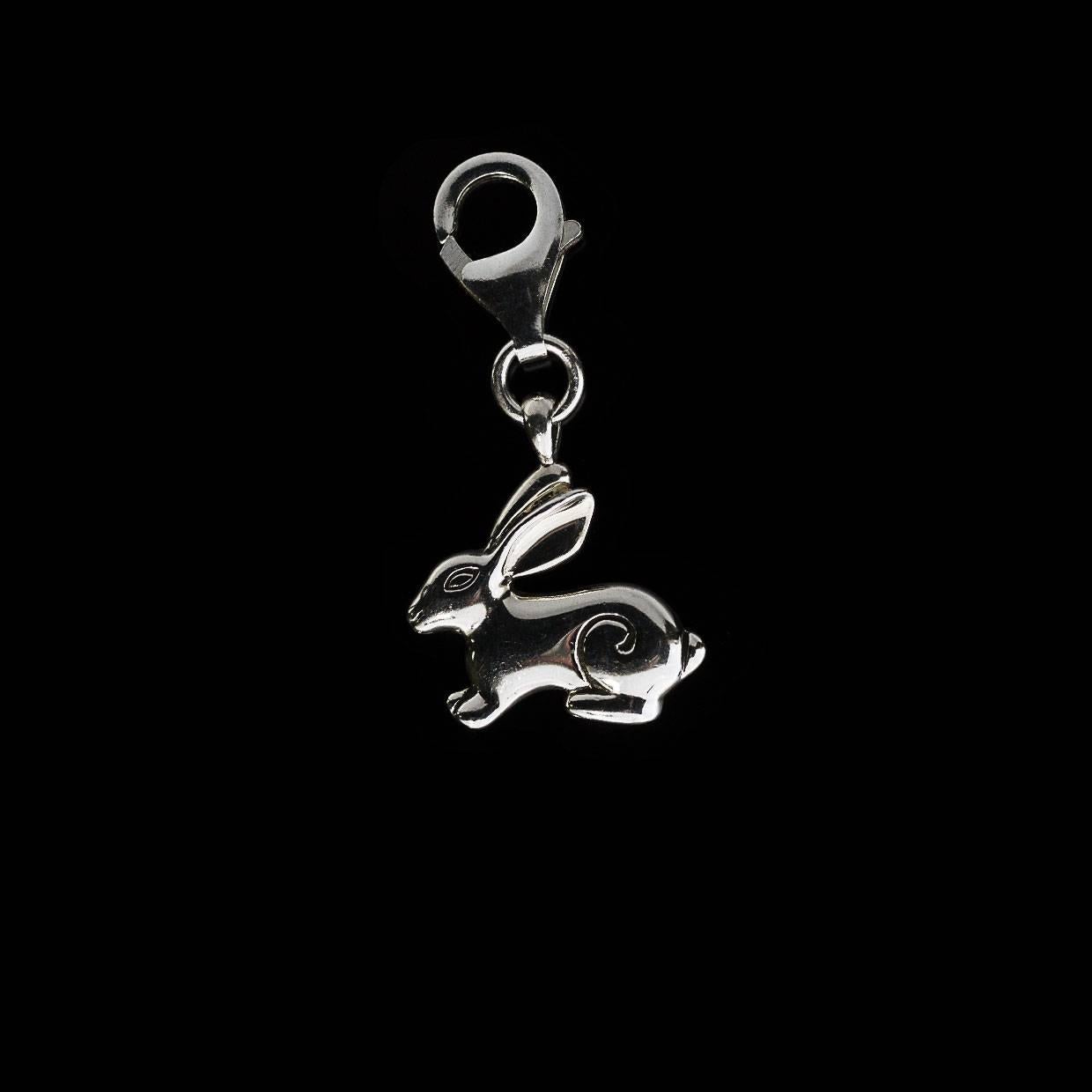 Each piece of John Hardy jewelry has been crafted in Bali since 1975. John Hardy is dedicated to creating timeless one-of-a-kind pieces that are brilliantly alive.

This sterling silver rabbit charm is from John Hardy's Chinese Zodiac collection.