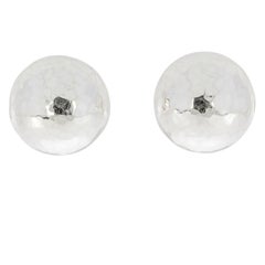 Ippolita Classico Sterling Silver Hand-Hammered Dome Earrings