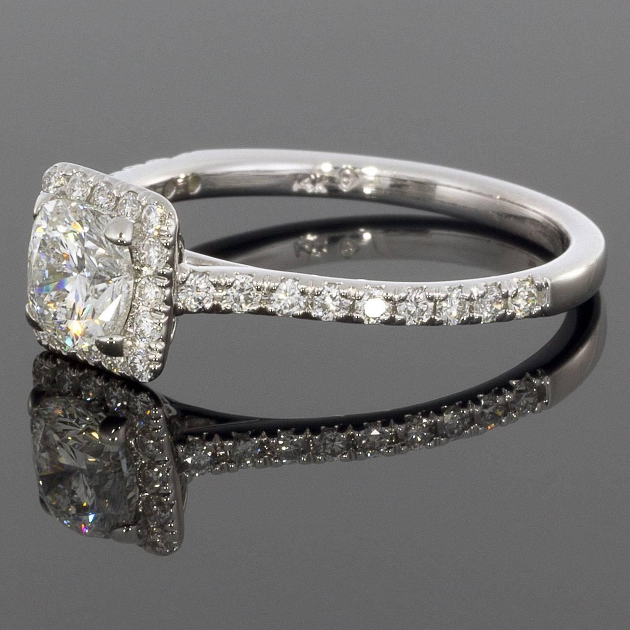 Details:
.75CT Center Cushion Diamond
F/I1 Quality
.33CTW Princess Halo setting
14K White Gold
MSRP $5200
Comes in a beautiful presentation box
An adult signature will be required for delivery unless other arrangements are made prior to purchasing