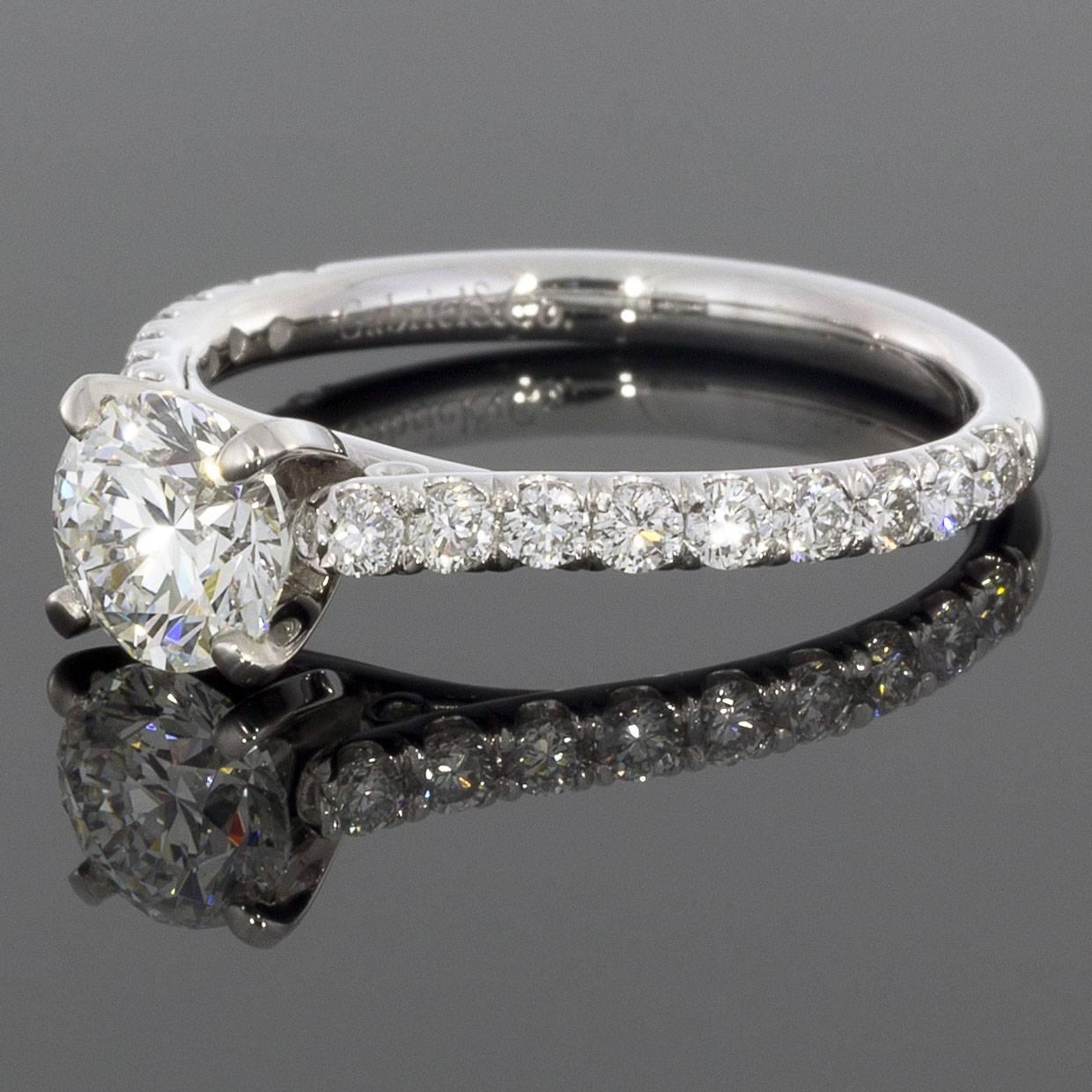Description:
14K White Gold
0.90CT F/SI2 round center diamond
0.52CTW accent diamonds
Finger size 6.5
Reg. $7500
Comes in a beautiful presentation box
An adult signature will be required for delivery unless other arrangements are made prior to