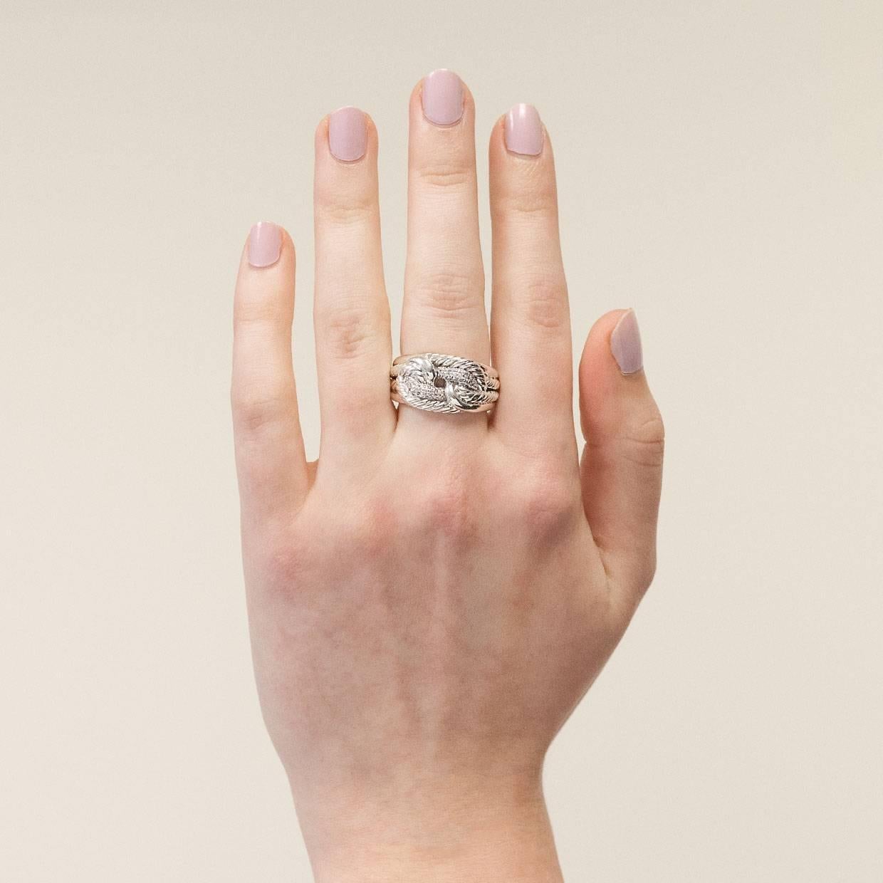 Women's David Yurman .18 Carat Diamond Labyrinth Ring