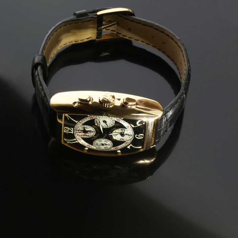 Franck Muller Rose Gold Chrono Banker Wristwatch Ref 7850 CC MB In New Condition In Columbia, MO